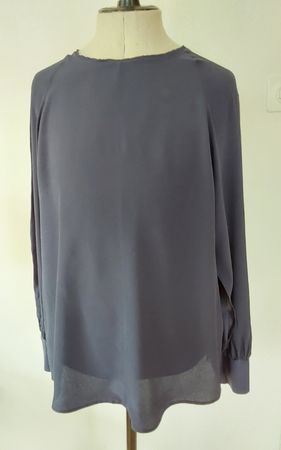 Bluse Luisa Cerano Acetat mit  Seide 38 dunkelblau