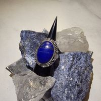 Handmade Ring Lapislazuli 925Silber Grösse 57 Neu ungetragen