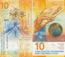 10 Franken  2016 unz  Bankfiriesch
