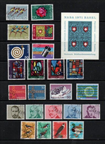 1971 COLLEZIONE ANNUALE (tutti gli emessi) 7 cset+block ET O | Kaufen ...