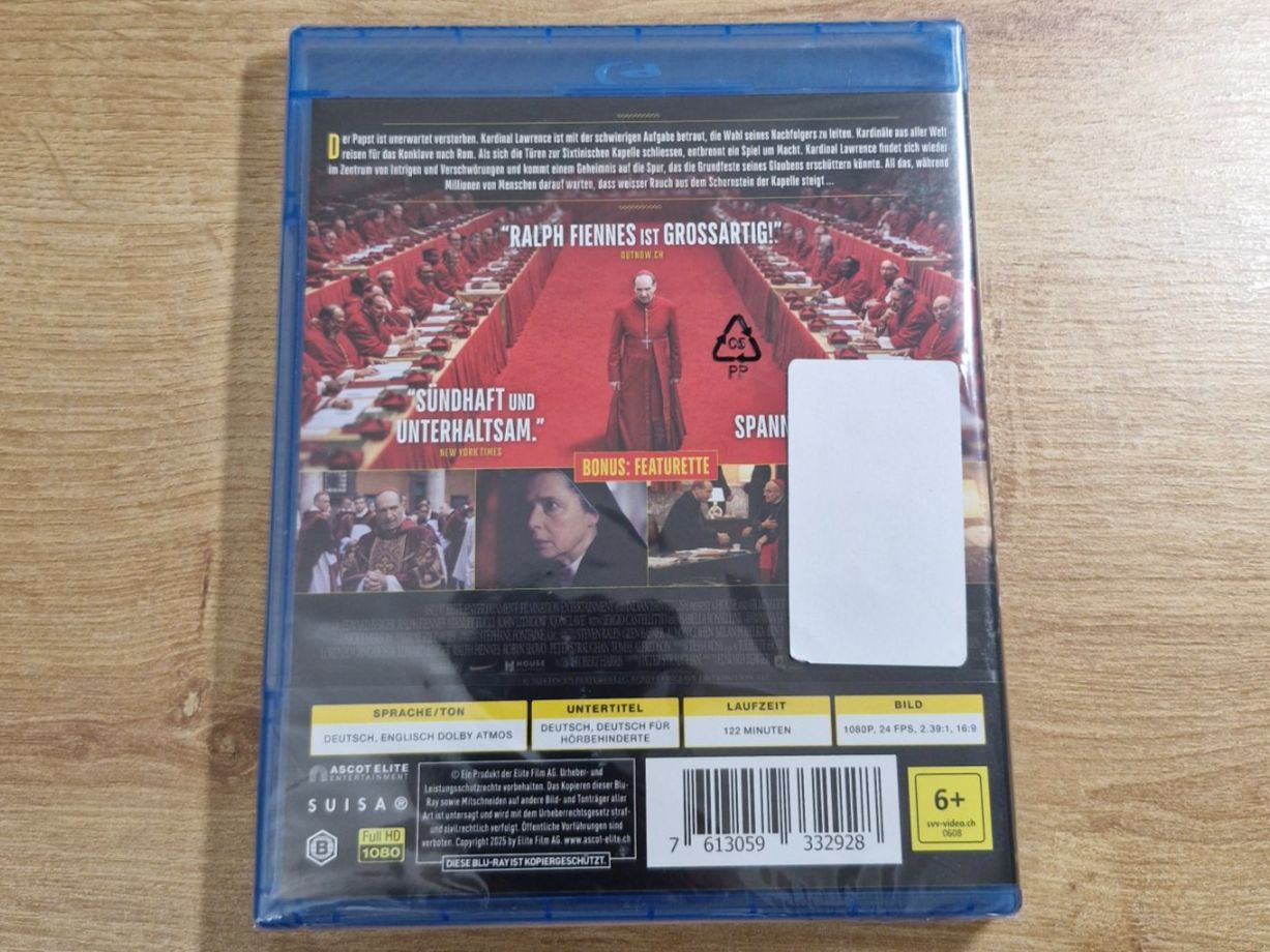 Tous les DVDs: Conclave (2024) NEU OVP Bluray – Neuf avec emballage d'origine à Pfungen par Whitie 1