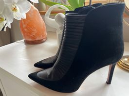 Schwarze OXITALY Stiefeletten, Gr. 38, Leder, Top Zustand!