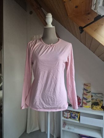 Langarmshirt Damen rosa gepunktet guter Zustand 