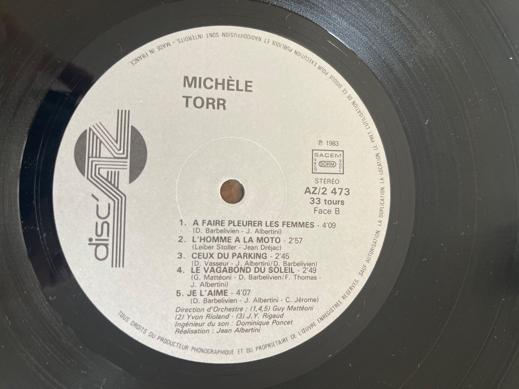 Schallplatten: P15/Michele Torr "Midnight Blue" – Gebraucht aus Frutigen von Philippe_jsp 2