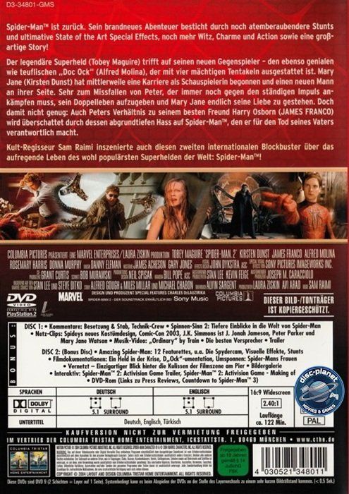 Tutti i DVDs: DVD - Spider-Man 1-3 – Usato da Embrach venduto da disc-planet 4