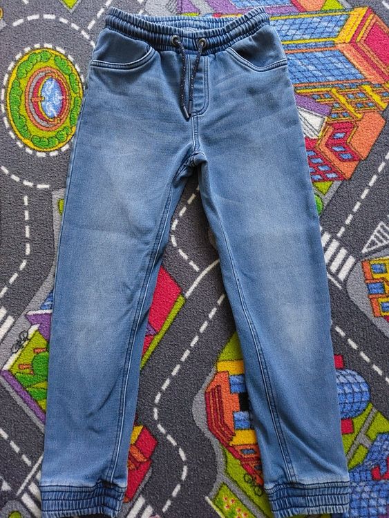 Jungen Baggy-Jeans Cargo – Lässige Used-Look Hose Mit Großen Taschen