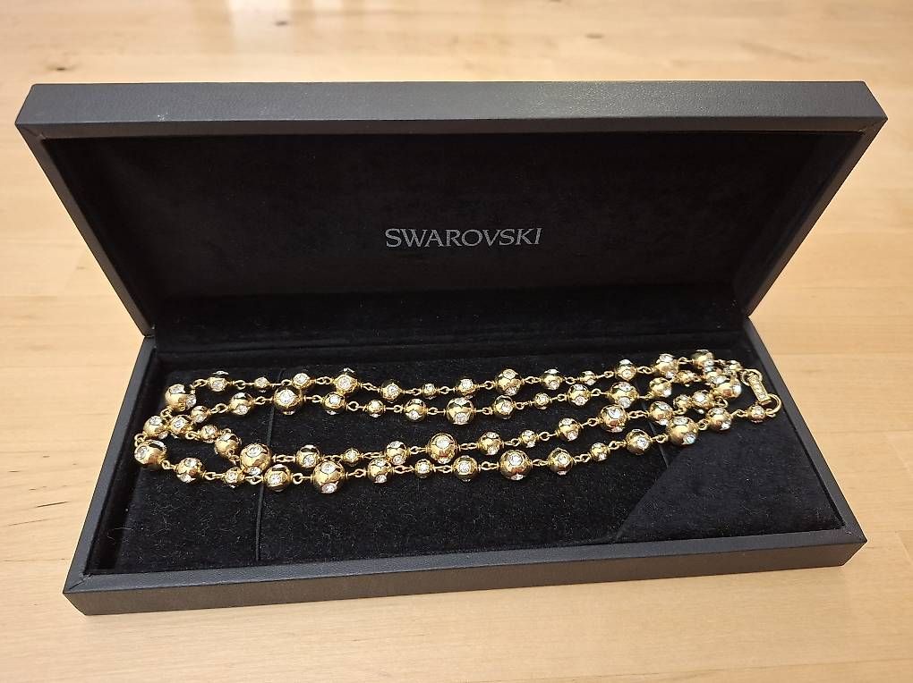 Catenine: Wunderschöne lange Swarovski Halskette – Usato da Wabern venduto da amo_pp26