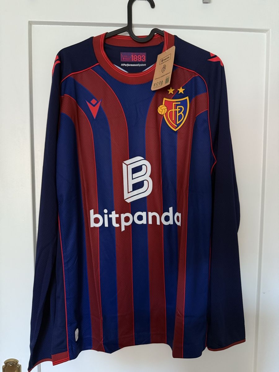 FC Basel Canottiere & Pantaloni: FC Basel Langarm Trikot – Nuovo (secondo la descrizione) da Basel venduto da momo.st 1