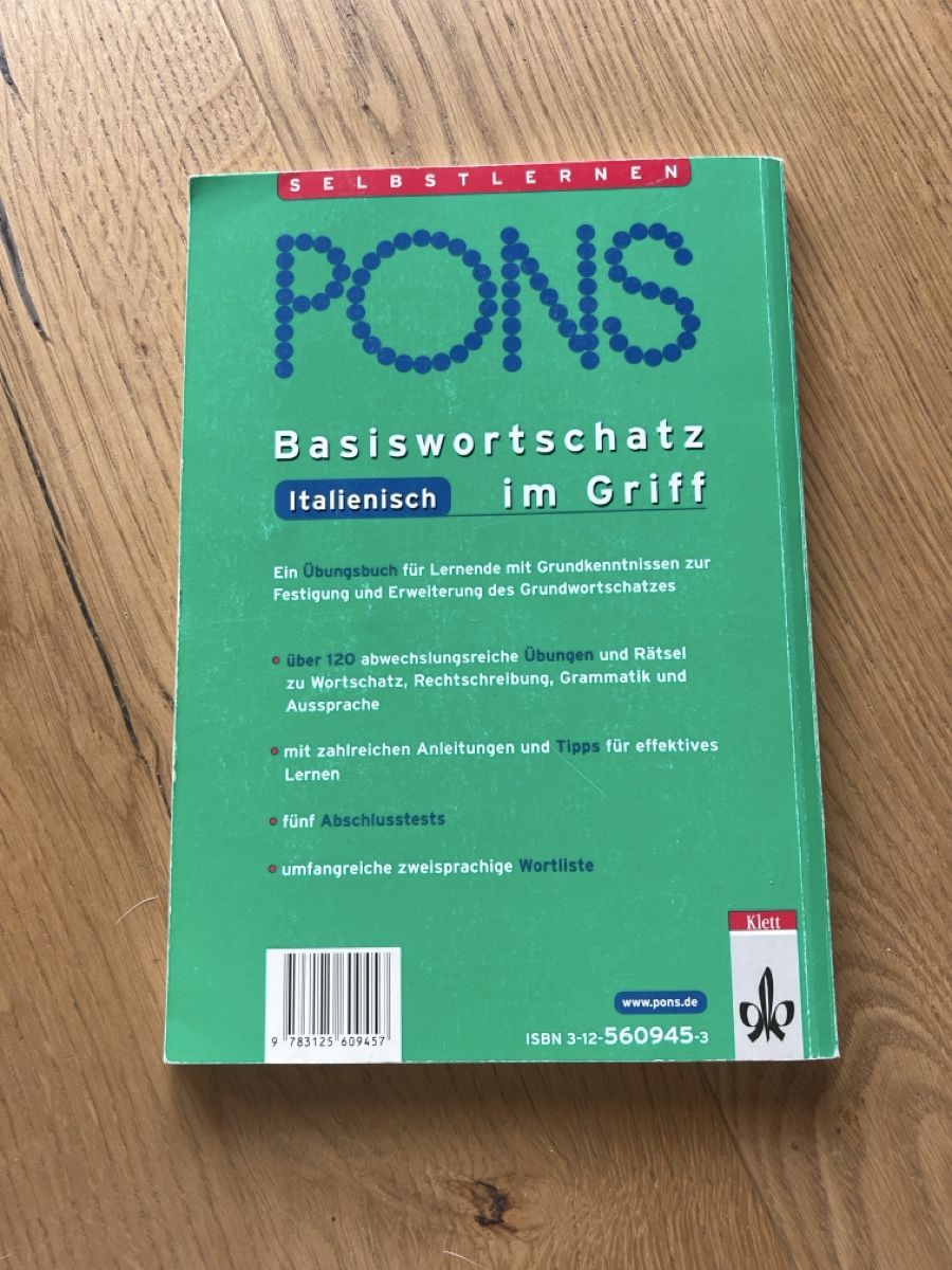 Libri: PONS Basiswortschatz Italienisch im Griff – Usato da Ebikon venduto da Angelheart1000 3