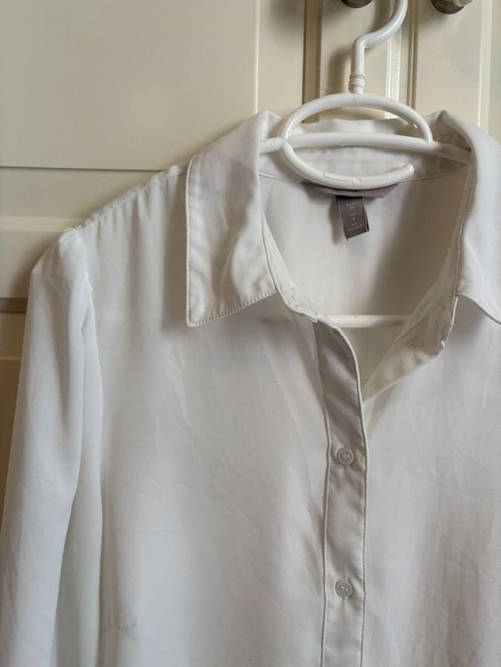 H&M Blusen: Weisse Business-Bluse, H&M, 36 – Gebraucht aus Zürich von Sera.13 1