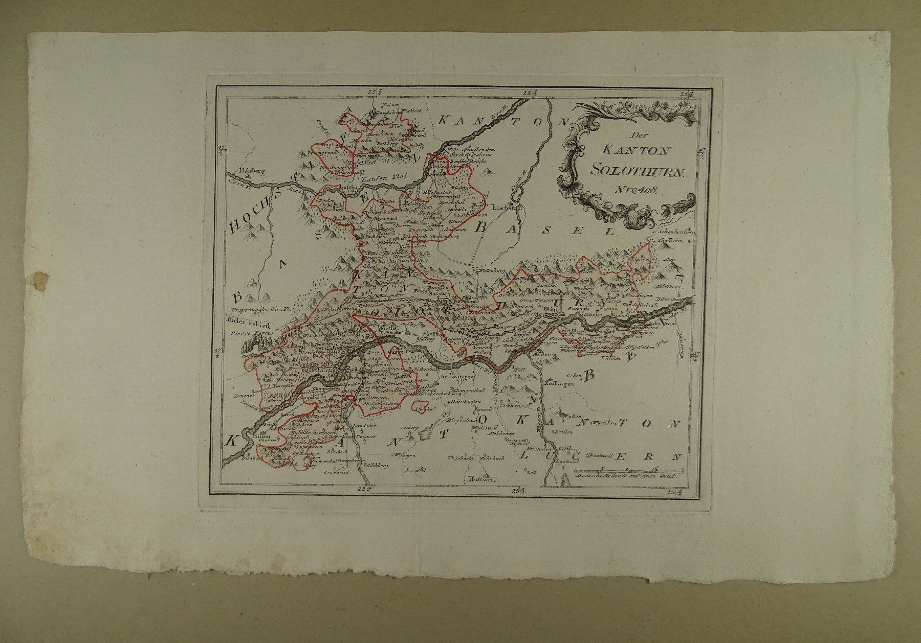 Incisioni: DER KANTON SCHAFFHAUSEN, REILLY 1791 – Usato da Grüningen venduto da Kartensammler 1