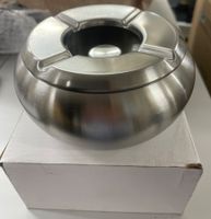 Grosse Aschenbecher, ø 14.5 cm, Edelstahl, Zweiteilig