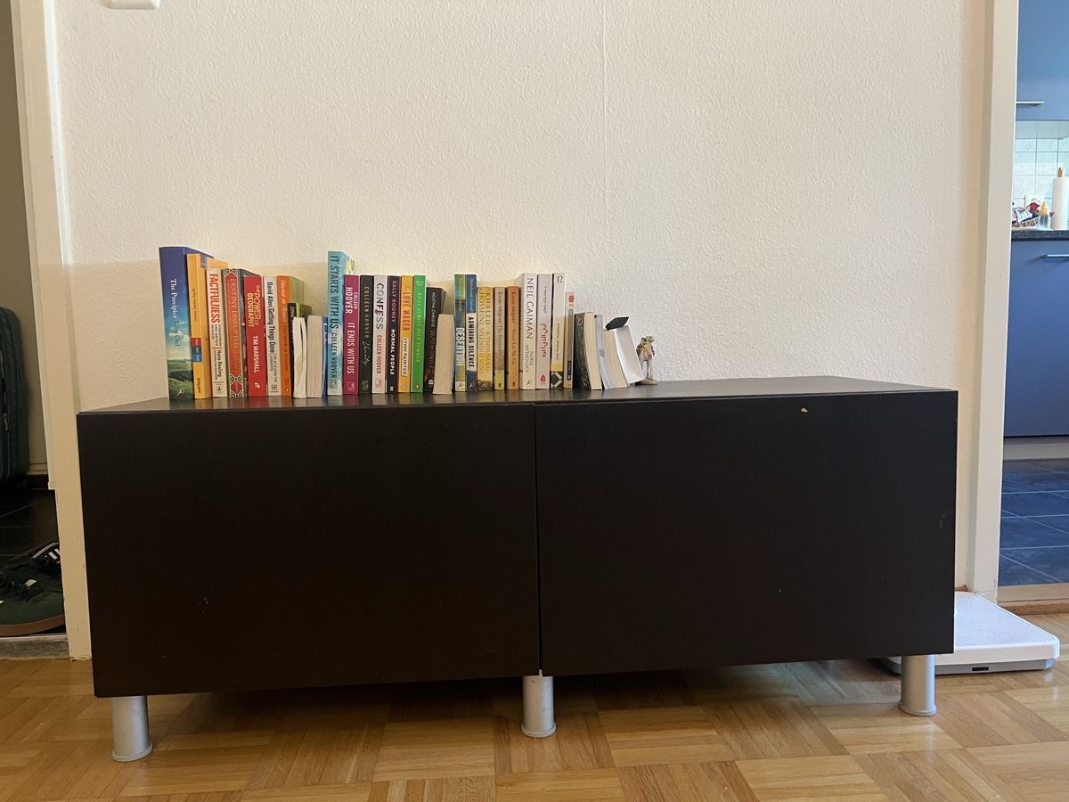 Scaffali: Black Storage Cabinet with Shelves 120x 41.5x47 cm – Usato da Zürich venduto da far_2zpy 2