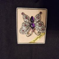 Amethyst Brosche
