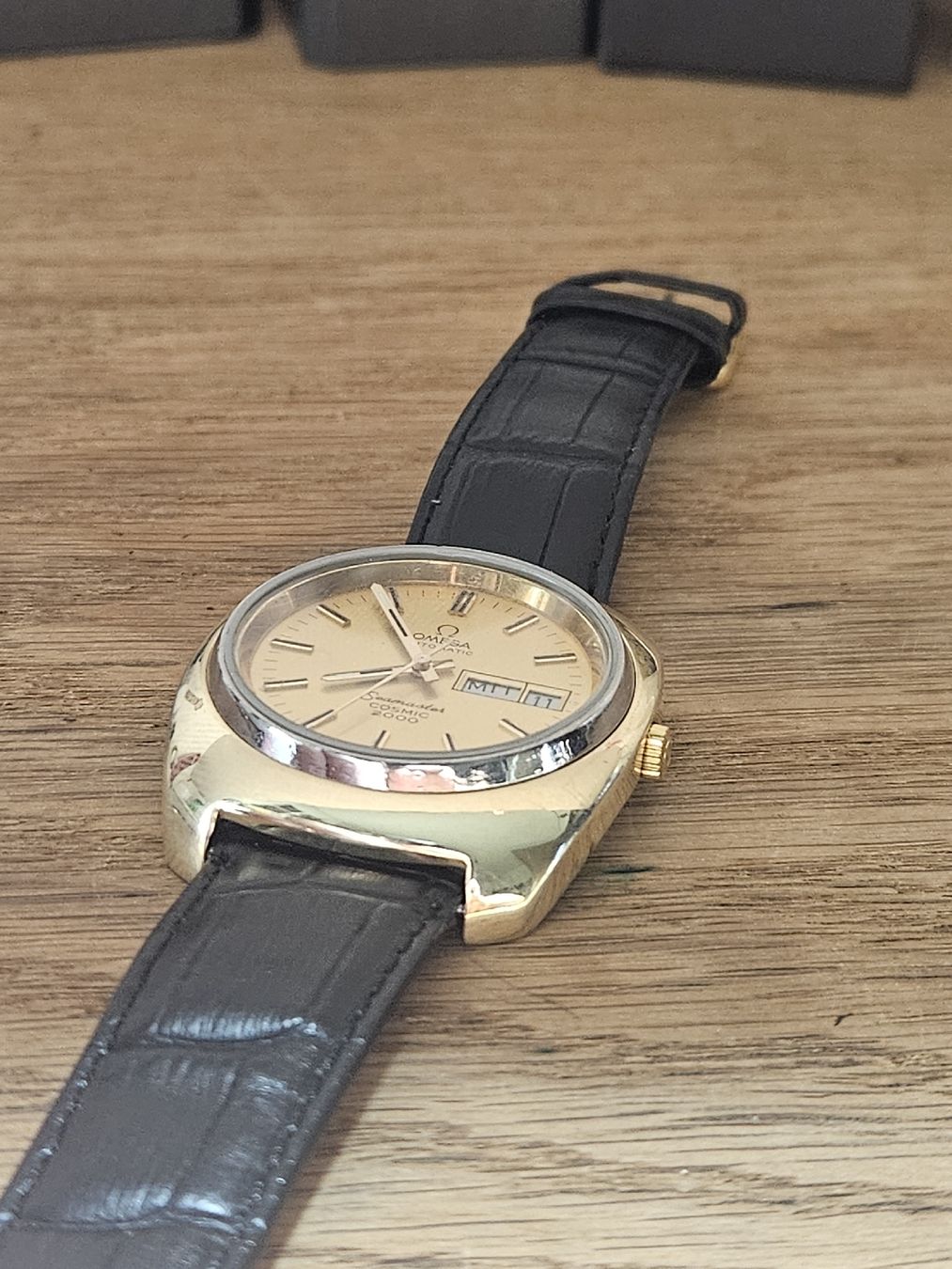 Omega Uhren: Omega Seamaster Cosmic 2000 Automatic Uhr 39mm Gold Capped – Gebraucht aus Flamatt von pie_f9zm 8