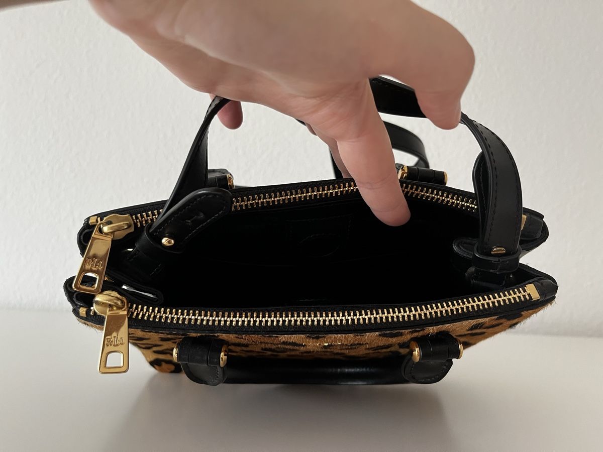 Ralph Lauren Taschen für Damen: Wunderschöne Ralph Lauren Tasche Leopard schwarz/braun – Gebraucht aus Olten von hahnice99 4