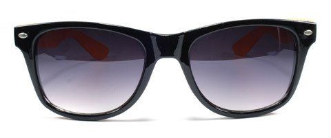 Occhiali & Lenti: Bicolor Wayfarer Sonnenbrille ruby schwarz orange SBU1065ORG – Nuovo e nell'imballaggio originale da Illnau venduto da diy-shop 1
