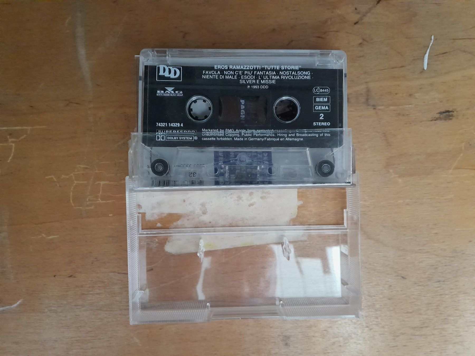 Kompaktkassetten: Kassette / MC - Eros Ramazotti - Tutte Storie – Gebraucht aus Männedorf von Bel-view 2