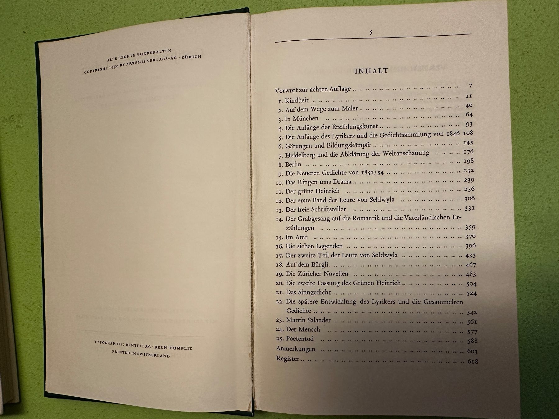 Libri: Emil Ermatinger: Gottfried Kellers Leben. – Usato da Zürich venduto da allp 2