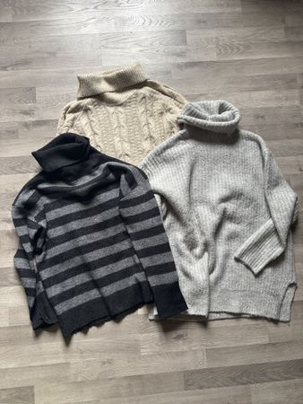 Lot de 3 pulls col roulé femmes taille XS Primark / chicorée