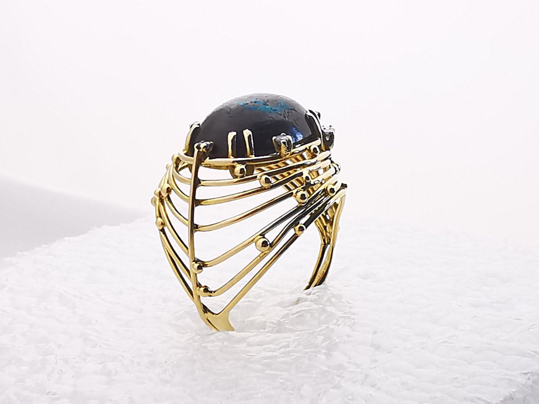 Anelli: Anello 18k con diamante e opale Boulder – Usato da Brissago venduto da Kri_2k8j 3