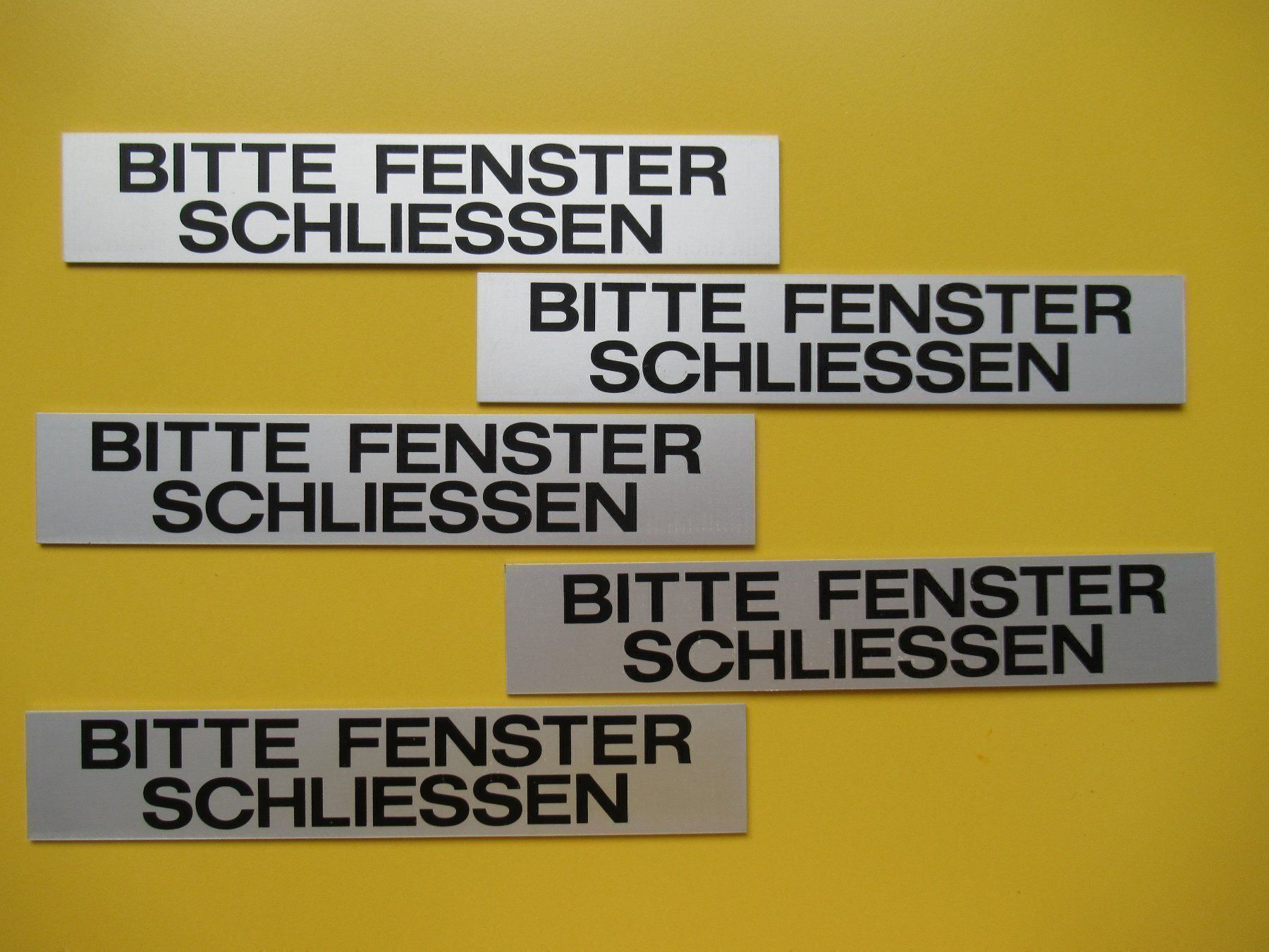Ecriteaux: Alu Schild Fenster schliessen 5 Stk – Neuf (Voir description) à Unterengstringen par orpheo13