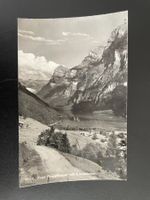 AK GL neue Pragelstrasse mit Klöntalersee