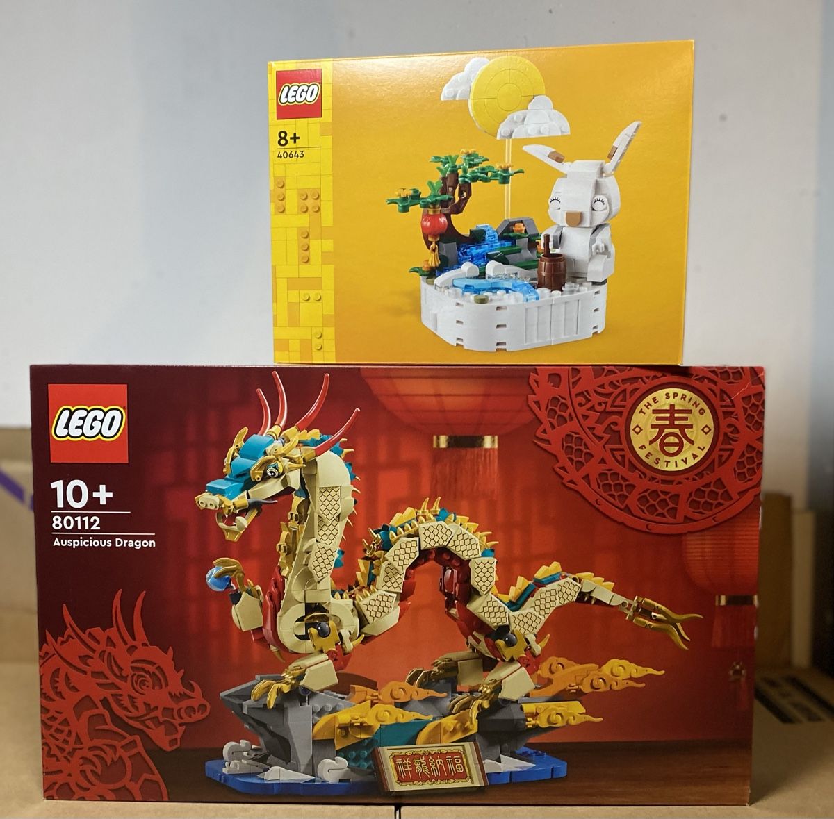 Lego Lunar New Year Auspicious Dragon 80112 Jade Rabit 40643 (Neu und ...