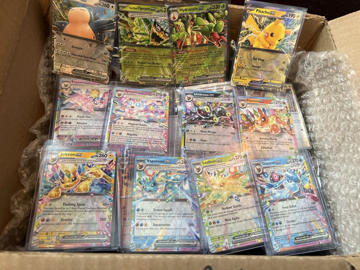Pokémon Sammelbilder & Trading cards: 3 kg Pokemon Karten Prismatic Evolutions Englisch – Neu (gemäss Beschreibung) aus Goldau von ecko08
