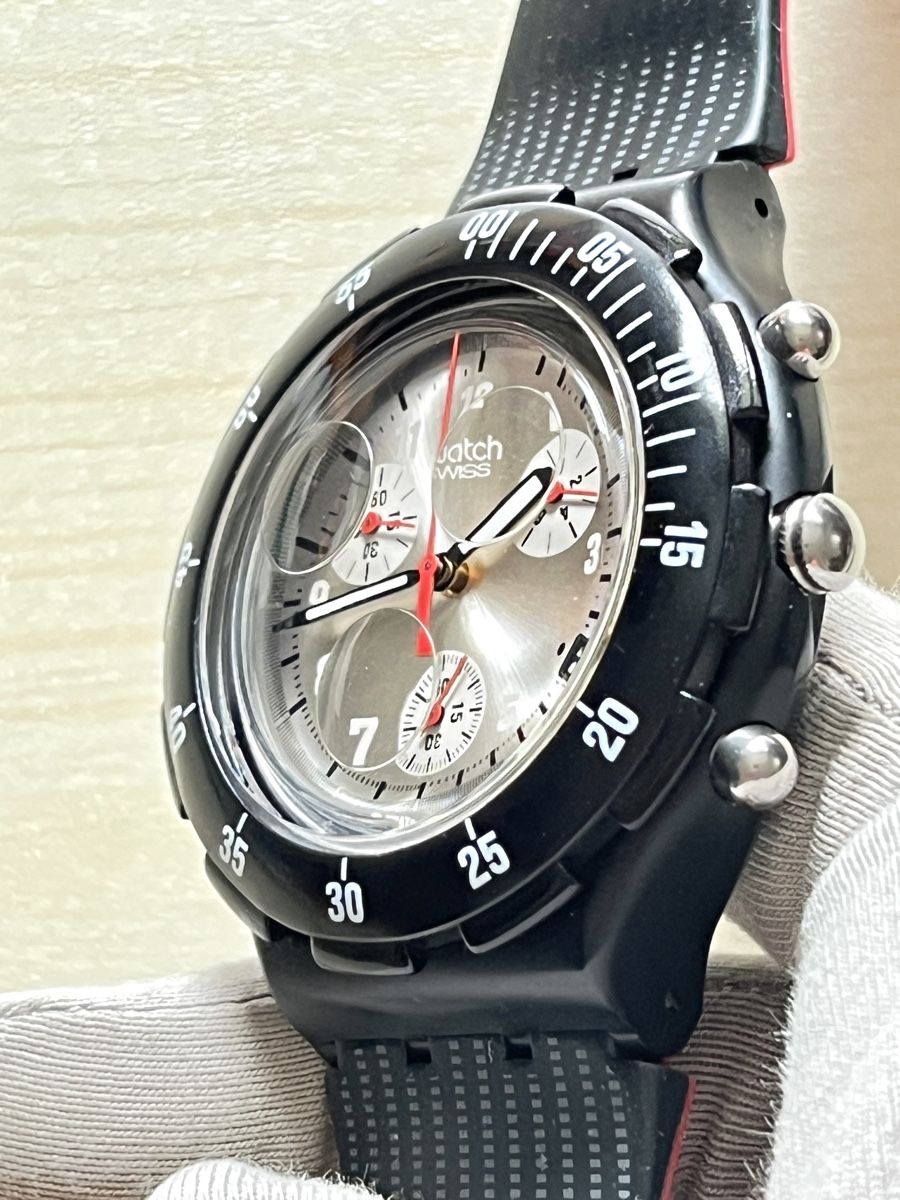 Swatch Montres: Swatch Chronograph Uhr schwarz  – D'occasion à Grenchen par chththl 3