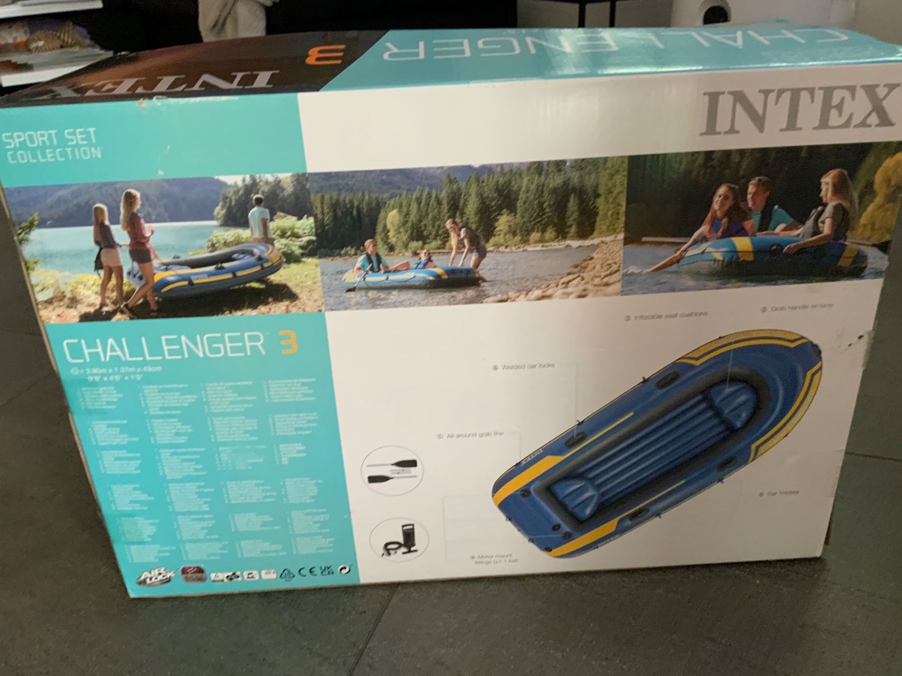Barche: Schlauchboot Intex Challenger 3 - Neu & Originalverpackt! – Nuovo e nell'imballaggio originale da Schübelbach venduto da Hecht11. 2