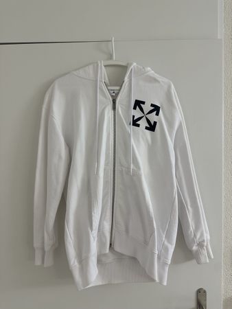 Off-White Zip-Hoodie Weiss - Grösse L