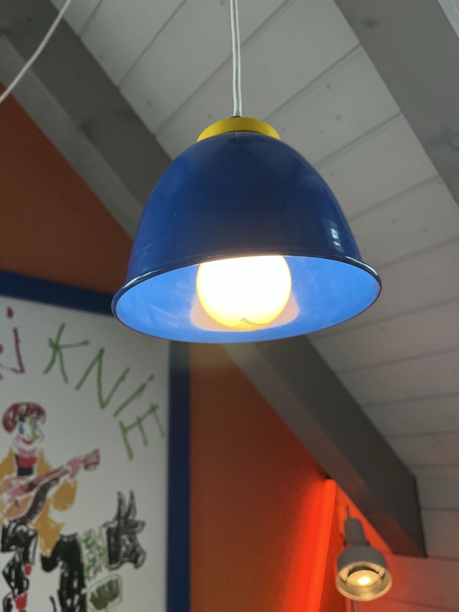 Lampadari & plafoniere: Vintage blaue Hängelampe – Usato da Stans venduto da Bridges_Vintage 3