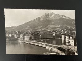 AK LU Luzern mit Pilatus
