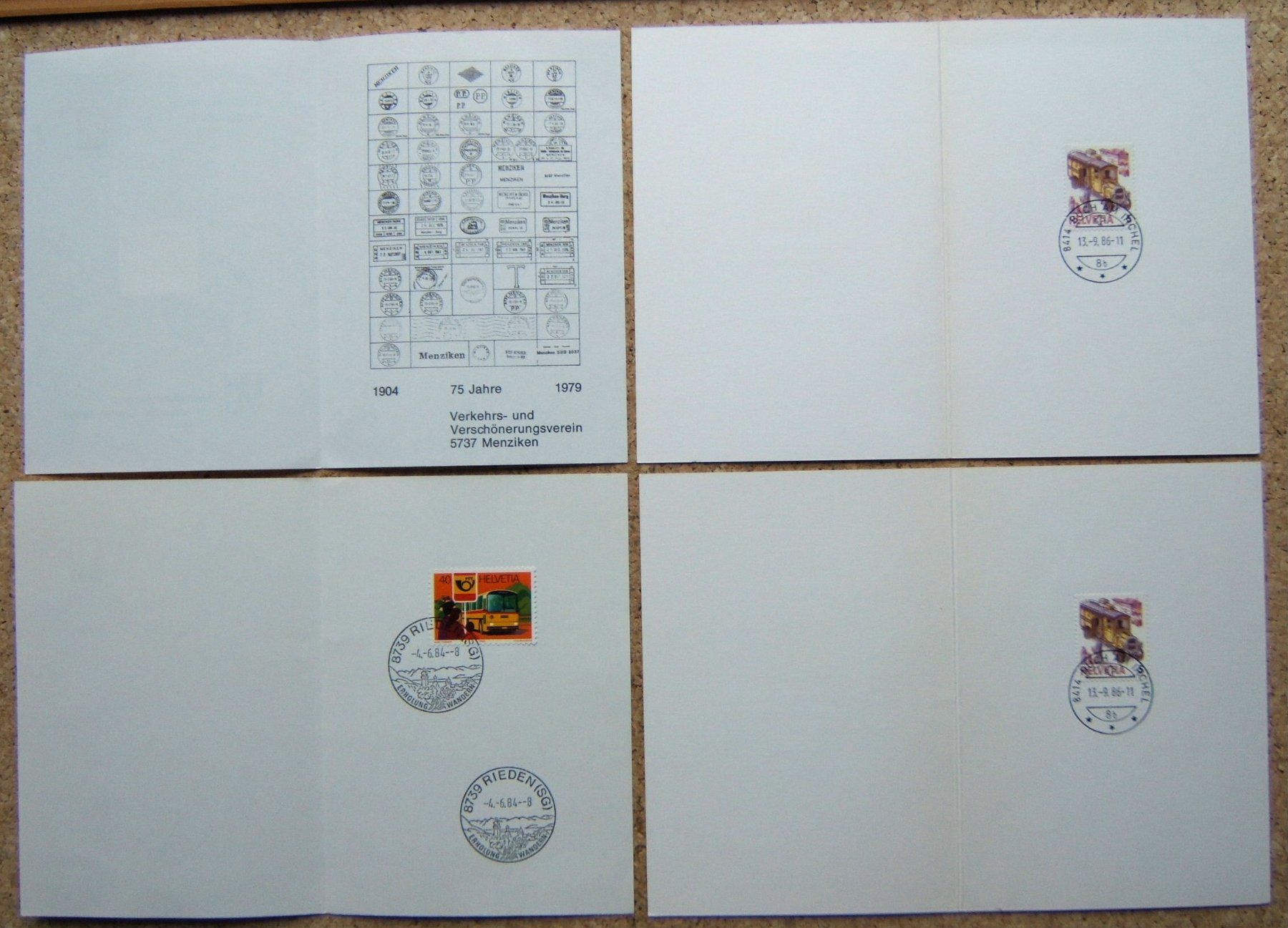 Tous les timbres: LOT PTT FALTBLÄTTER – D'occasion à Brunnen par Nonne04 4