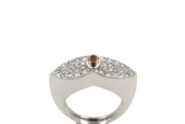 Brillant Ring mit gelber Diamant Navette 18K Gold *S4503