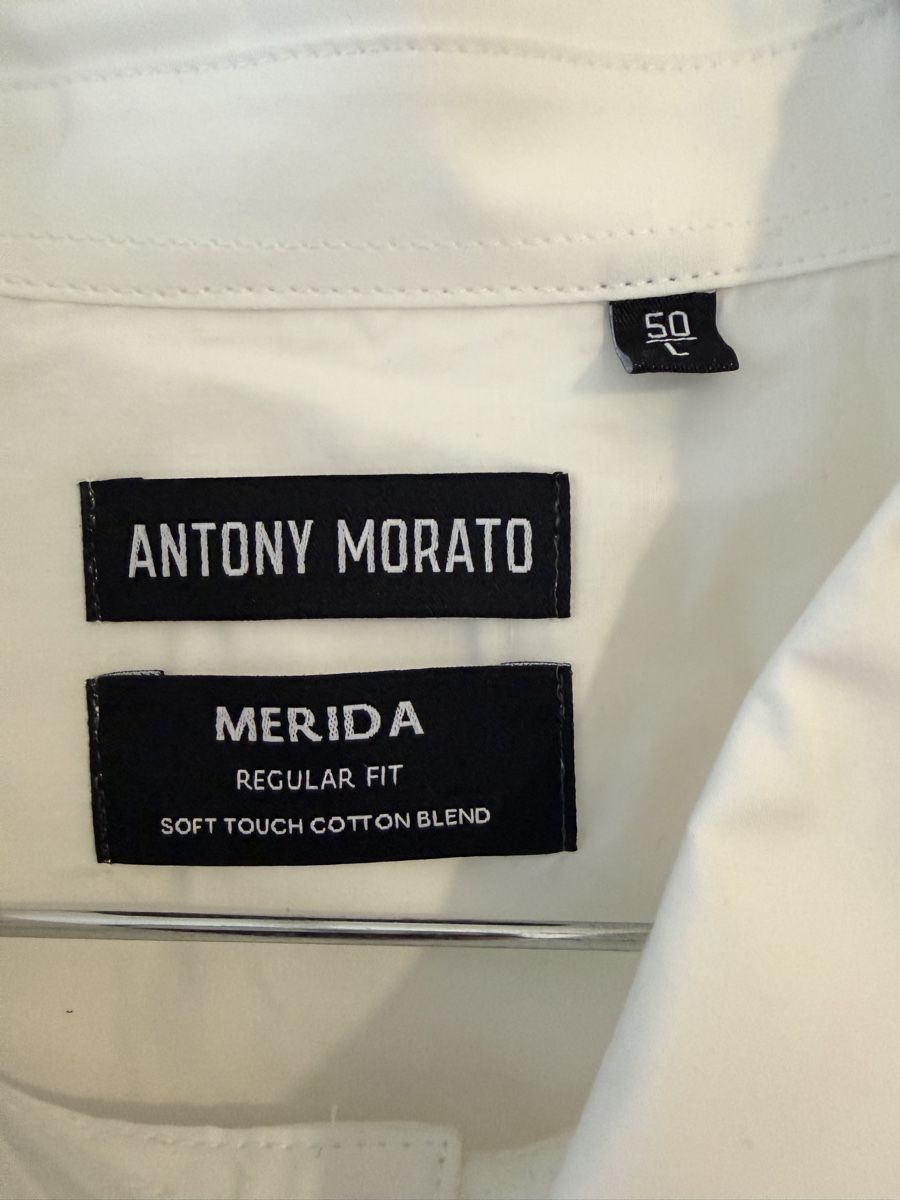 Camicie: Camicia Antony Morato Merida Regular Fit Taglia 50/L bianca – Usato da Lugano venduto da can_xdd8 3