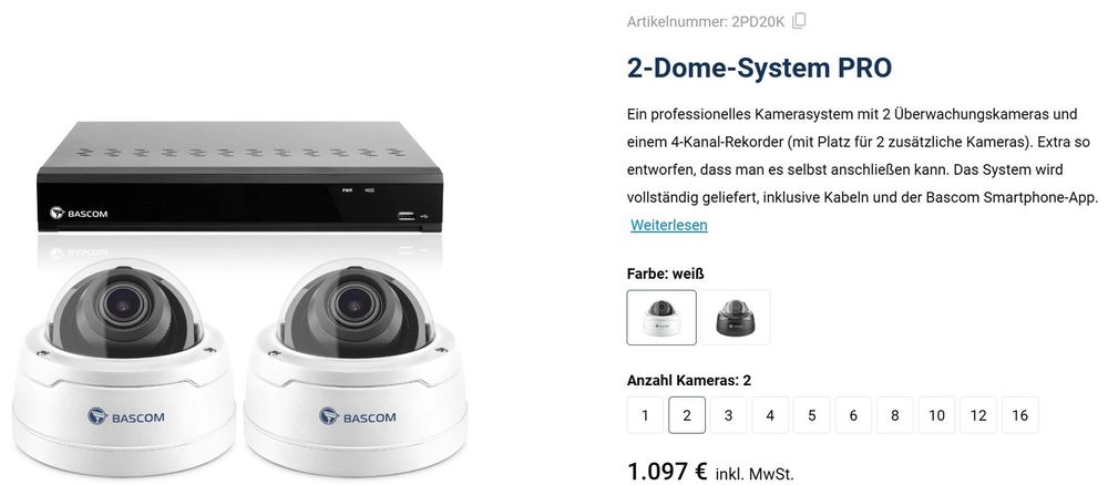 Bascom 2-Dome System PRO, Neuwertig, Top Zustand! (Gebraucht) in ...