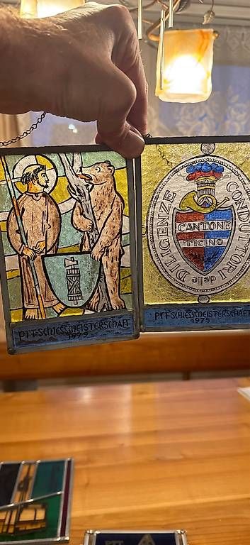 Sonstige Antiquitäten & Kunst: Fensterbild Bleiverglasung – Gebraucht aus Hasle b. Burgdorf von Gldi 4