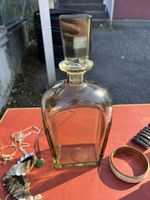 Vintage Flakon, Glasflasche mit Stöpsel, Top!