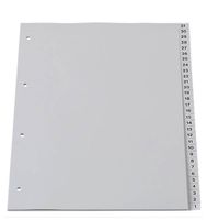 25 Pack neue Rücklaufendes PP-Register, Zahlen 31-1