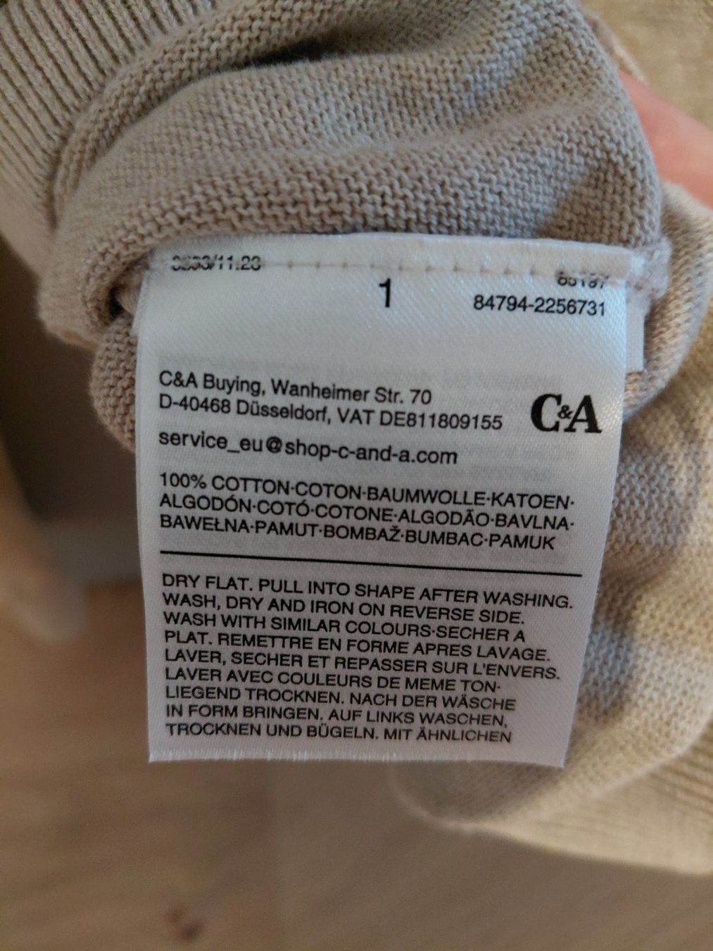 C&A Maglioni & Felpe: C&A Rundhalspullover beige Baumwolle (S) – Nuovo (secondo la descrizione) da Heimberg venduto da noe_8prc 2