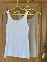 2 Top Gr. L weiss + beige