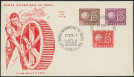 1956 - Genfer Aemter - BIT - Ersttagsbrief FDC ET