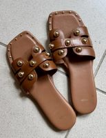 Mules Maje Cuir Marron, T 36, parfaites pour l'été!