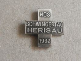 Abzeichen NOS Schwingfest Schwingen Herisau Appenzell 1992