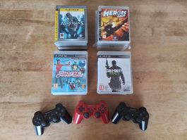 28 Jeux PS3 + 3 manettes