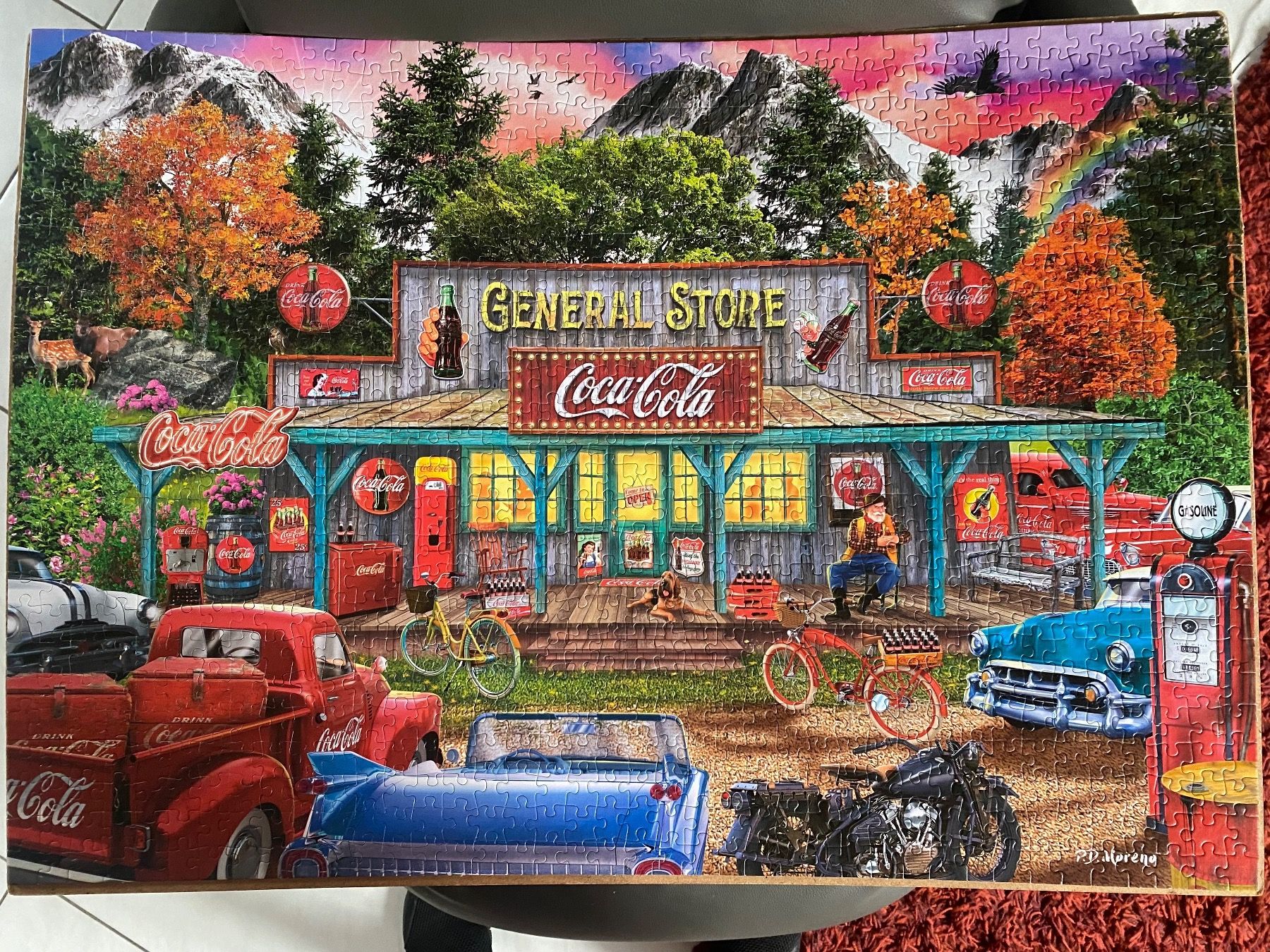 Puzzles: 1000er Schmidt Puzzle Coca Cola – Gebraucht aus Hunzenschwil von  1