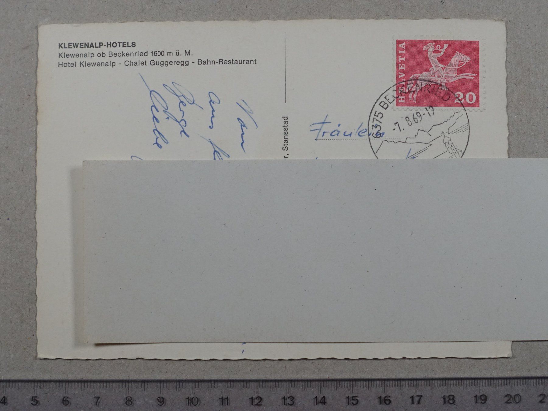 Cartoline postali: Klewenalp ob Beckenried, 1969 – Usato da Lenzburg venduto da fh1 1