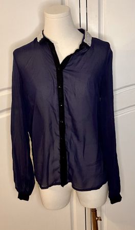 Bluse mit Perlen 36/38